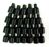 Taylor/Vertex Coil Wire Boot - 180-Deg 25Pk - Black 44076