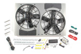 Derale Pwm Dual Rad Fan/ Aluminum Shroud Assembly 66831
