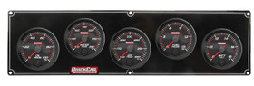 Quickcar Racing Products Redline 5 Gauge Panel Op/Wt/Ot/Fp/Volt 69-5037