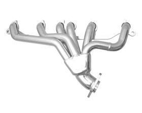 Gibson Exhaust Header Jeep 4.0 Silver Ceramic Coated Shorty Gp400S-C
