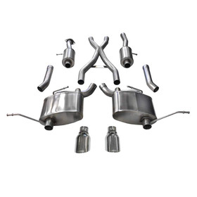 Corsa Performance Exhaust Cat-Back - 2.5In Cat-Back  Dual Rear 14991