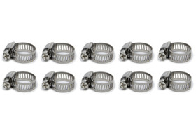 Vibrant Performance S.S. Worm Gear Clamps .75In To 1.50In 10 Pack 12152