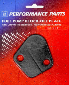 Proform Bbc Fuel Pump Block-Off Plate Black Crinkle 141-213