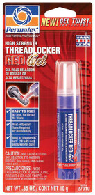 Permatex Red Threadlocker Gel Tube 10G 27010