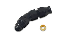 Vibrant Performance Fitting  Tube Adapter  4 5 degree  -6AN Male to 3 16576