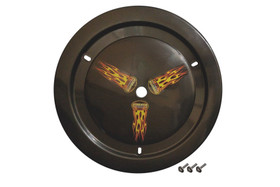 Dominator Racing Products Wheel Cover Bolt-On Black Real Style 1006-B-BK