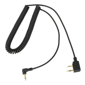 Rugged Radios Cord Coiled Headset to Radio Rugged Kentwood CC-KEN-LSO