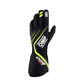 Omp Racing, Inc. One EVO X Gloves Black Flo Yellow Size XS IB771NGIXS