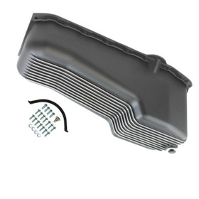 Specialty Products Company Oil Pan 1958-79 Sb Chev Y 262-400 Finned Black 8442Bk Specialty Products Company Oil Pan 1958-79 Sb Chev Y 262-400 Finned Black 8442Bk