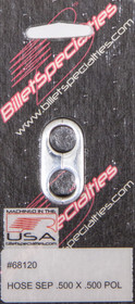 Billet Specialties Hose Separator .500X.500 -Polished 68120
