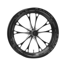 Weld Racing V-Series Frnt Drag Wheel Blk 15X3.5 Strange Mnt 84B-15001