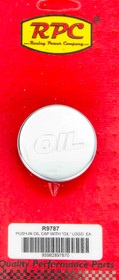 Racing Power Co-Packaged Oil Filler Cap Chrome W/ Oil Logo R9787