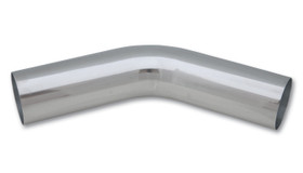 Vibrant Performance 2.25In O.D. Aluminum 45 Degree Bend - Polished 2886