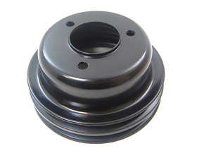 Racing Power Co-Packaged Ford 289 2 Groove Crank Shaft Pulley Black R8974B