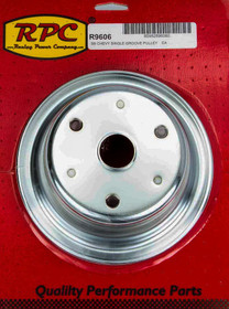 Racing Power Co-Packaged Chrome Steel Crankshaft Pulley 1Groove Long Wp R9606
