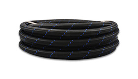 Vibrant Performance 10Ft Roll -4 Black Blue Nylon Braided Flex Hose 11964B