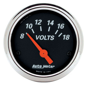 Autometer 2-1/16 D/B Voltmeter Gauge 8-18 1483
