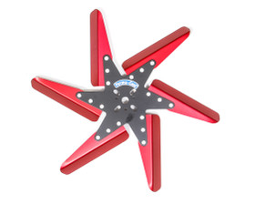 Perma-Cool Flex Fan Aluminum 18In Black Center/Red Blades 83182