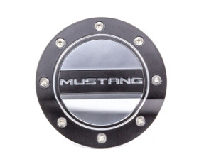 Drake Automotive Group Fuel Door Mustang Black/ Silver 15-   Mustang Fr3Z-6640526-Mb