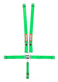 Racequip 5Pt Harness Set L&L Green Sfi 711071