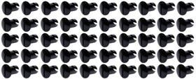 Ti22 Performance Oval Head Dzus Buttons .500 Long 50 Pack Black Tip8102-50