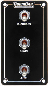 Quickcar Racing Products Ign. Panel Extreme Vert. 3 Switch Dual Ignition 50-7911