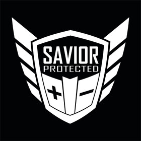 Savior Products Savior Window Decal Each White Savior-Decal-W