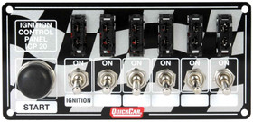 Quickcar Racing Products Ignition Panel Fused W/Start Button 50-163