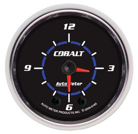 Autometer 2-1/16 Cobalt Hi-Def Clock 6185