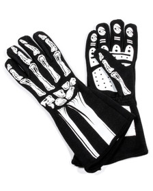 Rjs Safety Double Layer White Skeleton Gloves Medium 600080137