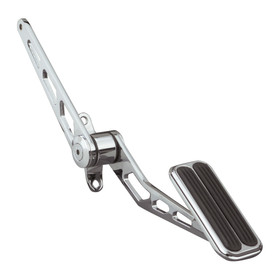 Lokar Chrome Gas Pedal W/Rubbe  Sg-6007