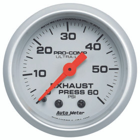 Autometer Exhaust Pressure Gauge 0-60Psi Ultra-Lite 4325
