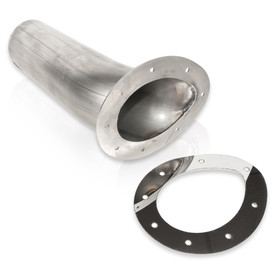 Stainless Works Through Body Exhaust Tip Teardrop Style 3In Inlet St2811