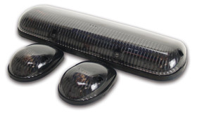 Pacer Performance Cab Roof Lights Smoke 02-06 Gm P/U Led 20-253S