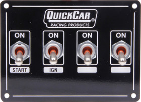Quickcar Racing Products Ignition Panel Extreme 4 Switch Dual Ignition 50-7411