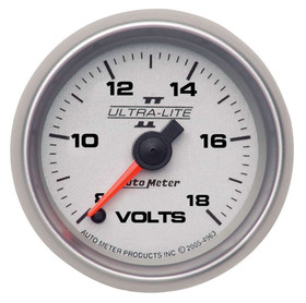 Autometer 2-1/16 U/L Ii Voltmeter 8-18 Full Sweep 4991