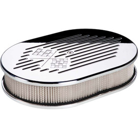 Billet Specialties Small Oval Air Cleaner W/Flags 15327