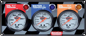 Quickcar Racing Products 3 Gauge Panel Op/Wt/Ot  61-6011