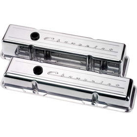 Billet Specialties Sbc Script Short Valve Cover 95123