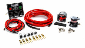 Quickcar Racing Products Wiring Kit 4 Gauge With Black 50-822 Panel 50-831