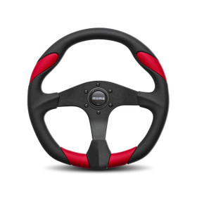 Momo Automotive Accessories Quark Steering Wheel Polyurethane Red Insert Qrk35Bk0R