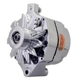 Powermaster Ford 100 Amp Chrome Alternator 8-37100