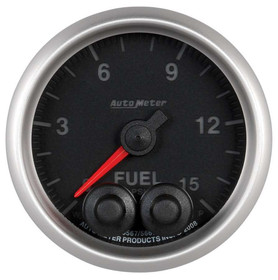 Autometer 2-1/16 E/S Fuel Press. Gauge - 0-15Psi 5667
