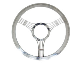 Billet Specialties Half Wrap Steering Wheel Banjo 30925 Billet Specialties Half Wrap Steering Wheel Banjo 30925
