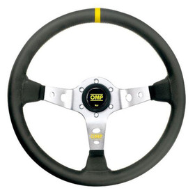 Omp Racing, Inc. Corsica Steering Wheel Black And Silver Od/1956/An