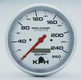 Autometer 5In U/L Speedometer - 260Kph Metric 4489-M