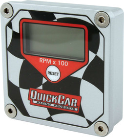 Quickcar Racing Products Lcd Tachometer Checkered Flag Face 611-099