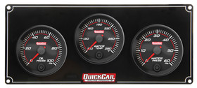 Quickcar Racing Products Redline 3 Gauge Panel Op/Wt/Wp 69-3016