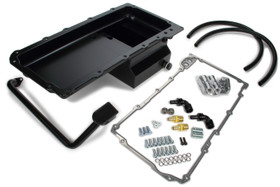 Trans-Dapt 67-69 Camaro Black Ls Swap Oil Pan/Filter Kit 181