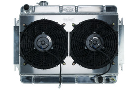 Cold Case Radiators 66-67 Chevelle Radiator & Dual 12In Fan Kit Mt Che542K